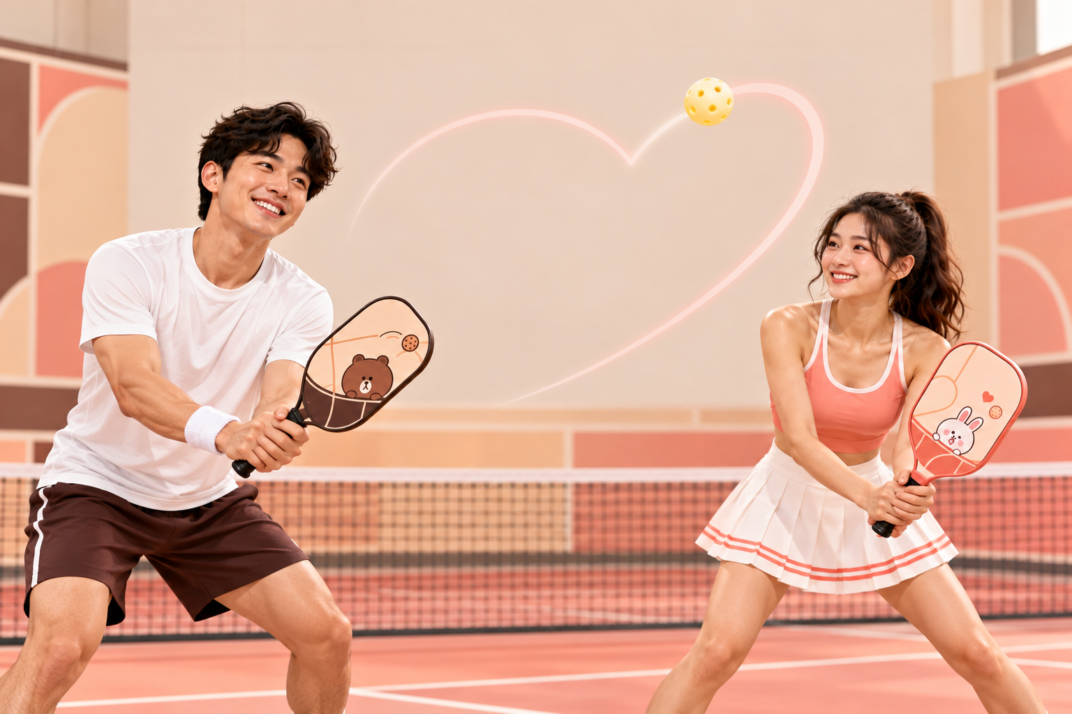 LINE FRIENDS PICKLEBALL LOVE DAY 新聞稿配圖內部概念